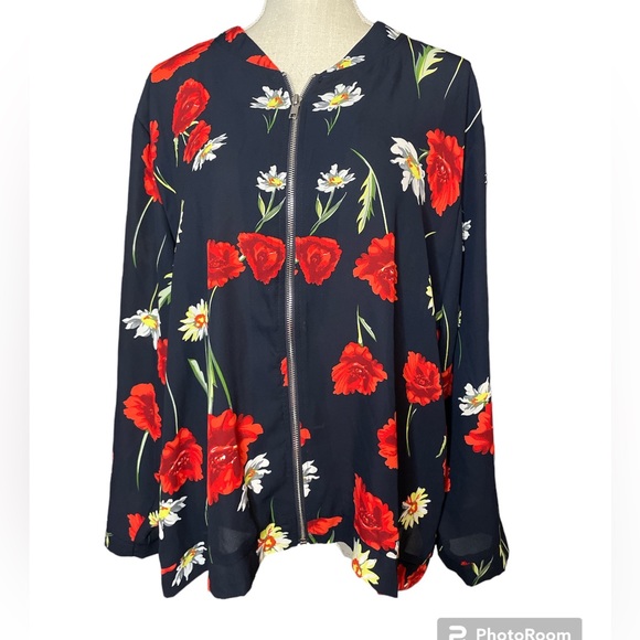 Project Floral Zip Up Jacket - Picture 1 of 6